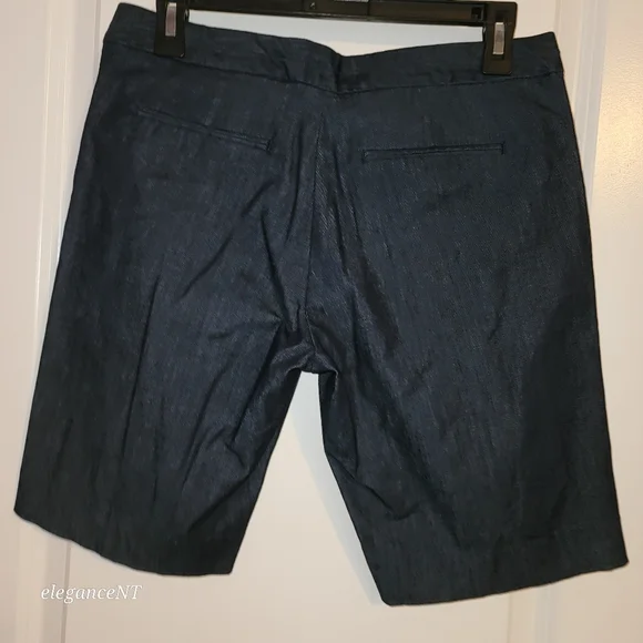 Banana Republic Dark Denim Hampton fit shorts Sz: 2 - Picture 4 of 5